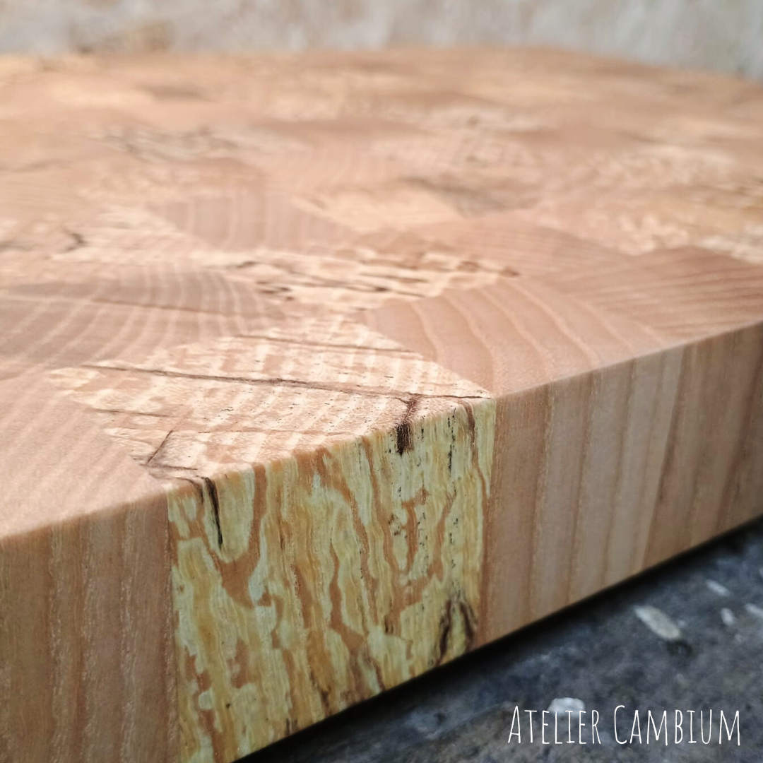 Billot en bois massif - frêne échauffé