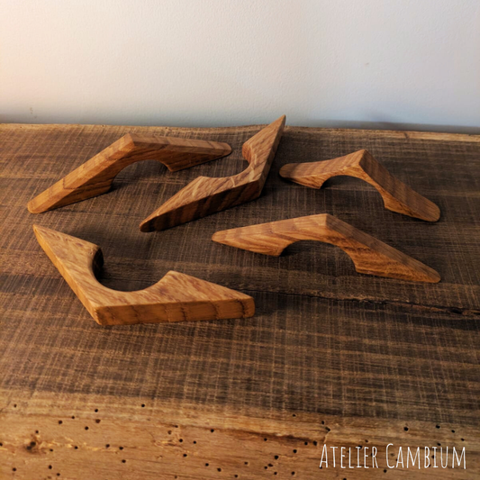 Bague de lecture en bois massif - chêne