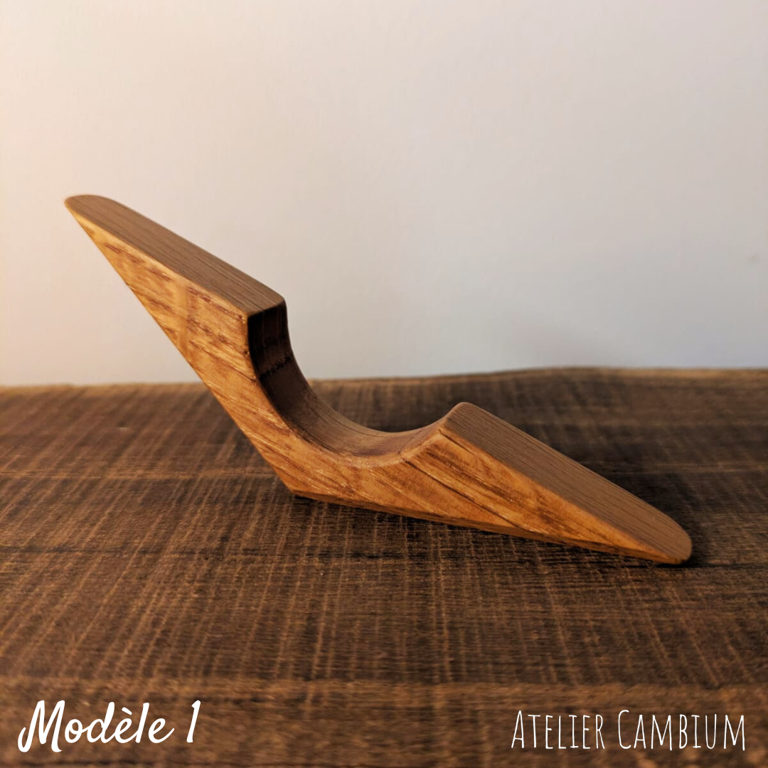 Bague de lecture en bois massif - chêne