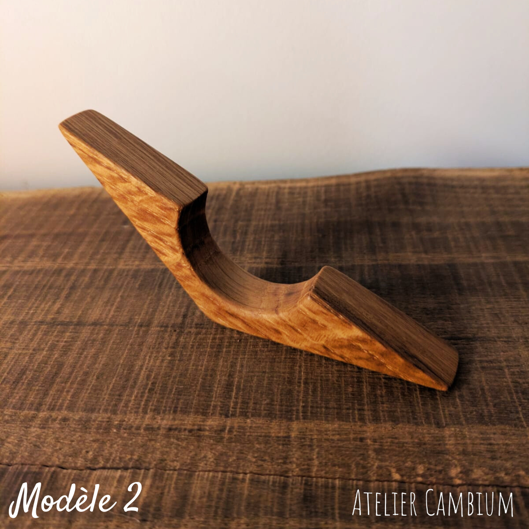 Bague de lecture en bois massif - chêne