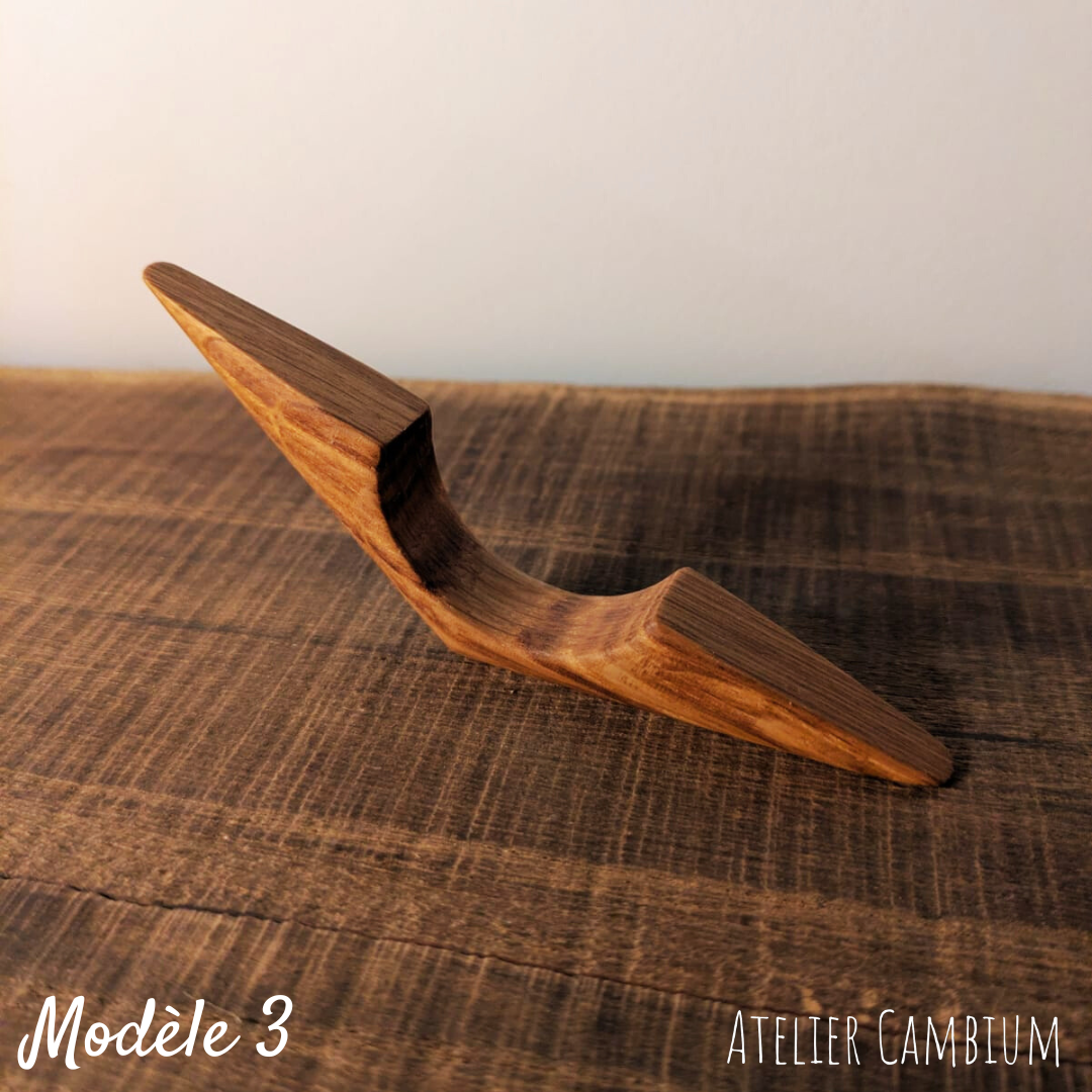 Bague de lecture en bois massif - chêne