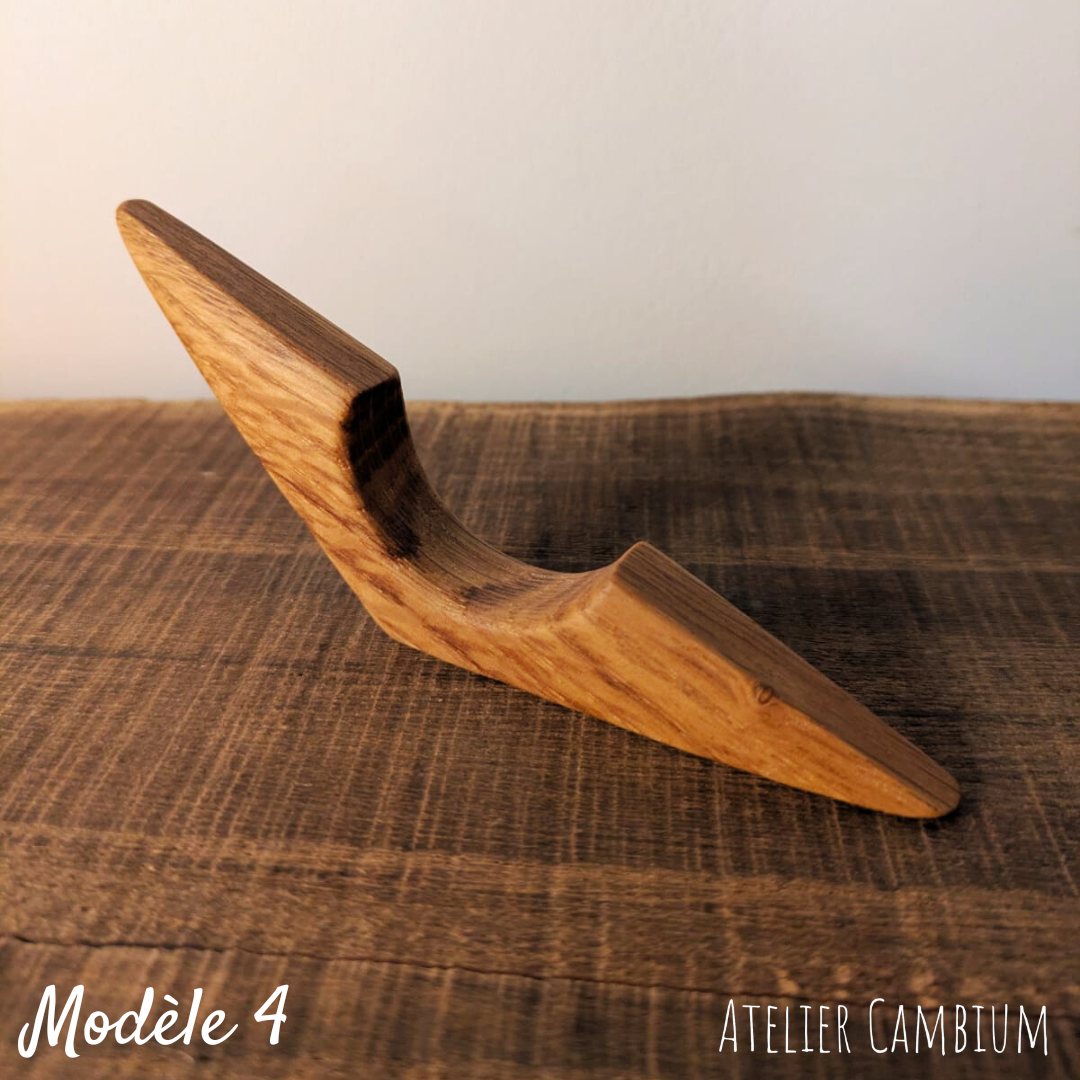 Bague de lecture en bois massif - chêne