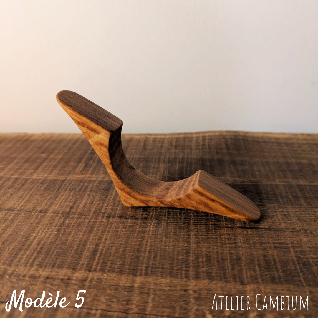 Bague de lecture en bois massif - chêne