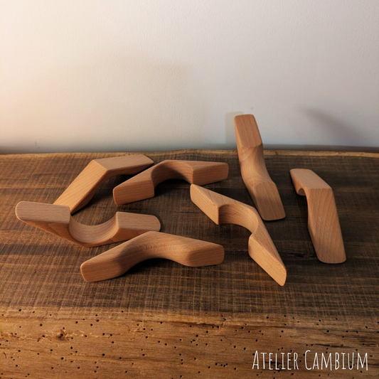 Bague de lecture en bois massif - hêtre