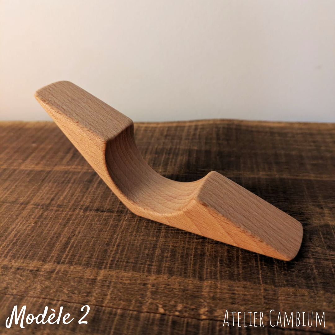 Bague de lecture en bois massif - hêtre