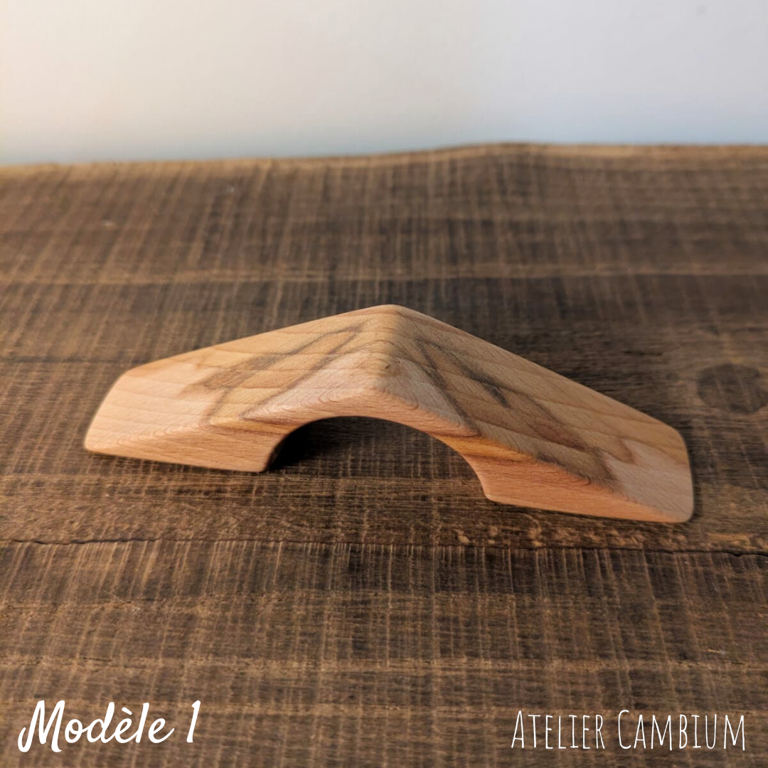 Bague de lecture en bois massif - hêtre échauffé