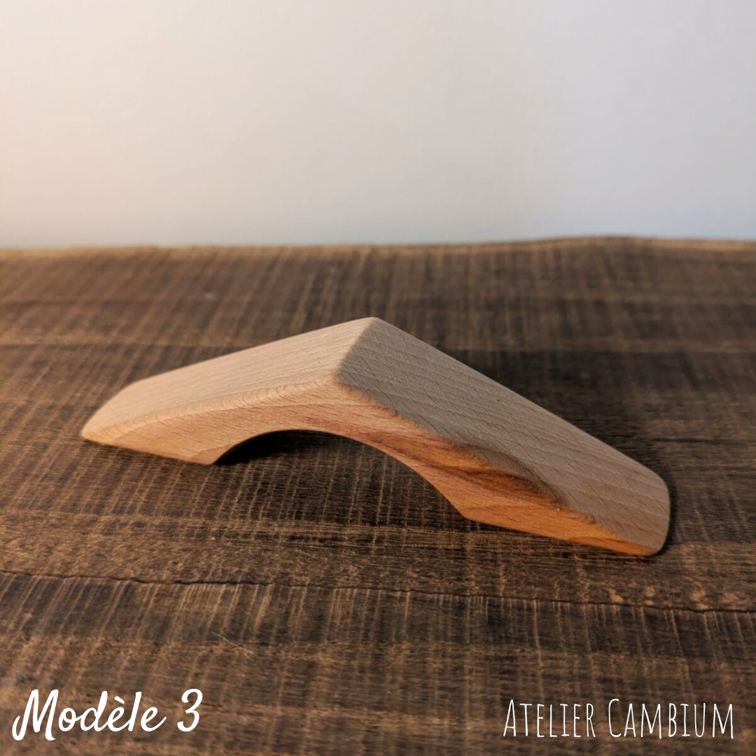 Bague de lecture en bois massif - hêtre échauffé