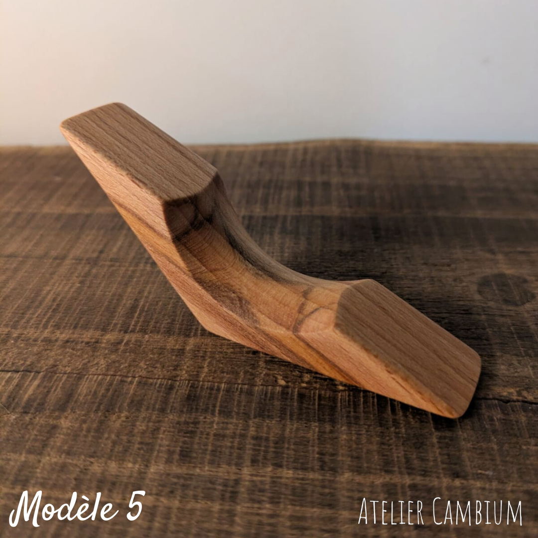 Bague de lecture en bois massif - hêtre échauffé