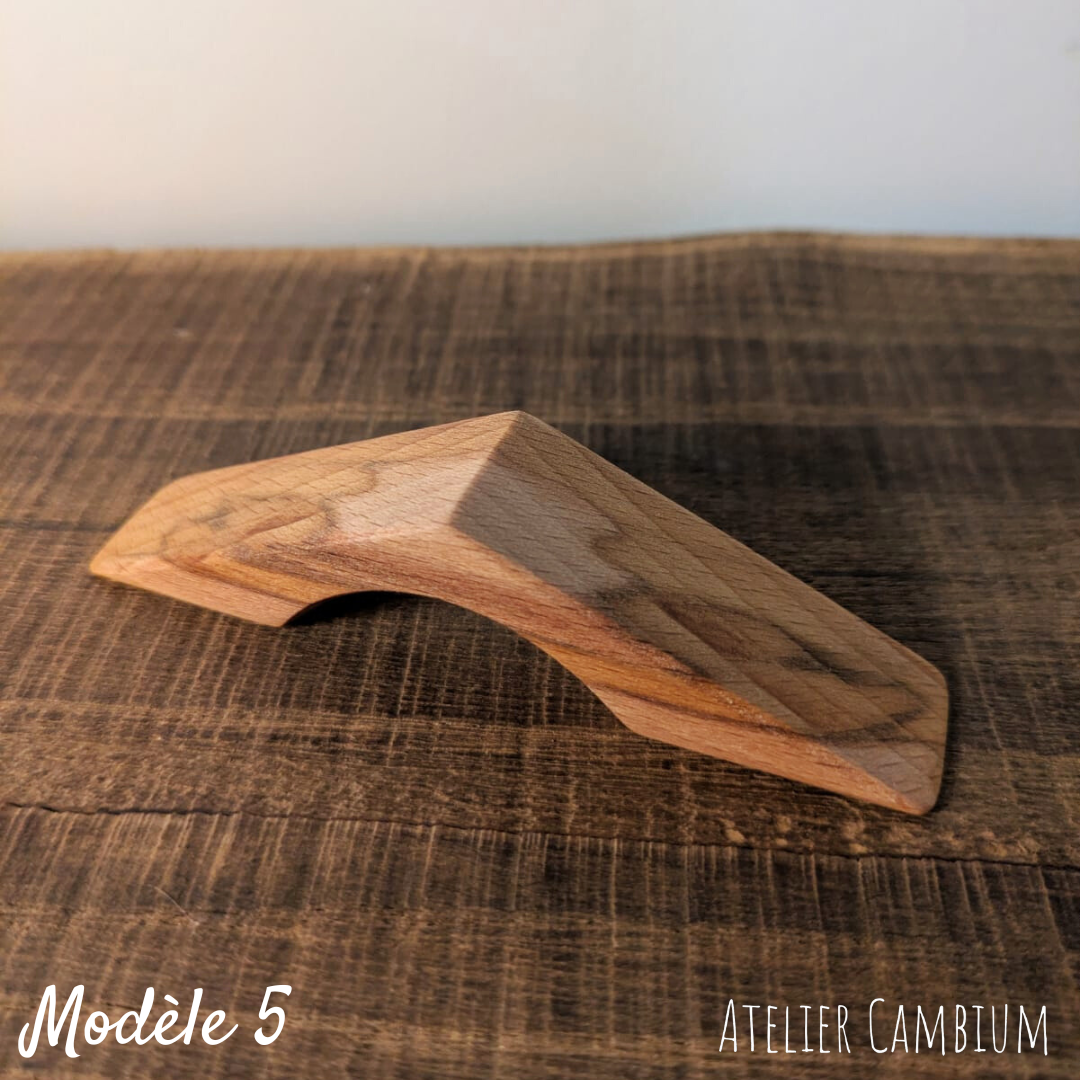 Bague de lecture en bois massif - hêtre échauffé