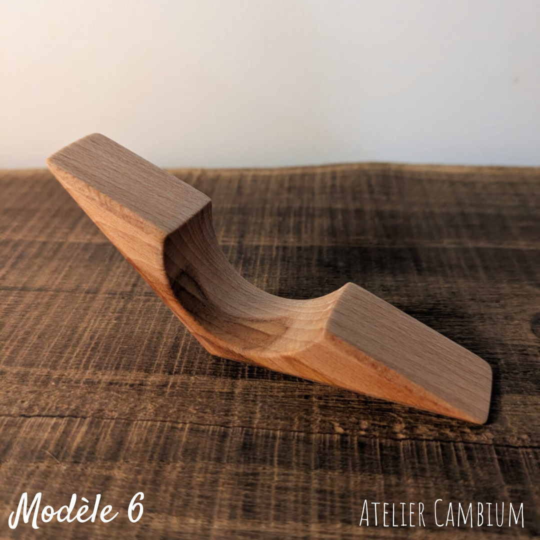 Bague de lecture en bois massif - hêtre échauffé