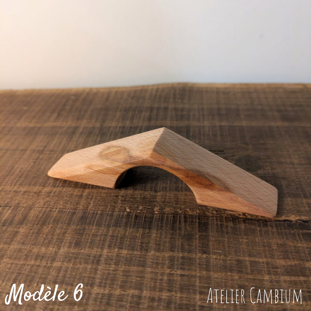 Bague de lecture en bois massif - hêtre échauffé